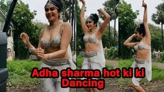 adha sharma exposing her beauty in ki ki ka challenge