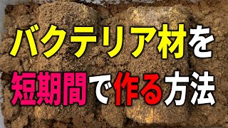 バクテリア材を短期間で作りたい！こんな方法はどうでしょう？