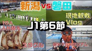 【サッカー観戦Vlog】10人ターンオーバー再び【J1第6節/アルビレックス新潟vsジュビロ磐田/ヤマハスタジアム】