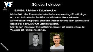 Eric Rådstam från Estoniaveckan - Om Estoniakatastrofen