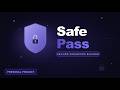 SafePass 🔐 | Custom Password Generator Web App (HTML, CSS, JavaScript)