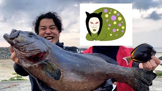 おろちんゆーと素潜りしたら、まさかの超巨大な怪魚が獲れてしまった・・・