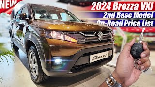 Maruti Suzuki Brezza 2024 VXi 2nd Base Model, On Road Price List, Mileage, Features