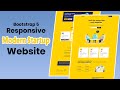 Bootstrap 5 | Responsive Modern Startup Website | HTML, Bootstrap 5 & JS | Step by Step Tutorial