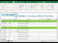 How to conditional format an entire row based on a value in Excel
