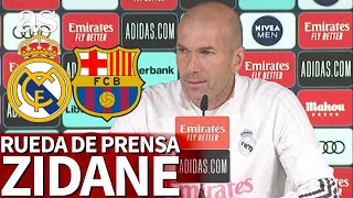 REAL MADRID - BARCELONA | Rueda de prensa de ZIDANE | Diario AS