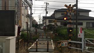 小田急小田原線の踏切（小田急相模原ー相武台前）神奈川県