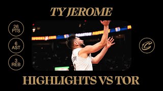 Cavs vs Raptors | Ty Jerome Highlights | 11.24.2024