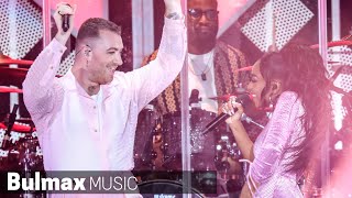 Sam Smith & Normani - Dancing With  a Stranger (Live at iHeartRadio Jingle Ball