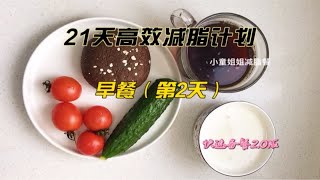 21天高效减脂计划第2天早餐，大家减肥常饭的错误而且不自知，怪不得你瘦不了