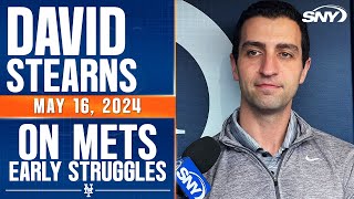 David Stearns on Mets' struggling offense, evaluation of the team through 42 games | SNY