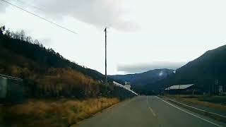 Nomugi Pass, Nagano Prefecture. 長野県 野麦峠 冬季通行止めまで 車載動画