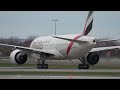 first visit emirates boeing 777 200lr b77l action in montreal yul cyul