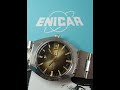 c1975 Enicar men's vintage day date watch - and how to quick set the date