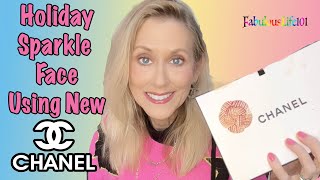 Holiday Sparkle Face Using New Chanel/Hombres de Lune \u0026 Duo Lumiere