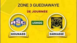 EN DIRECT  NAVETANE GUEDIAWAYE 24/25  MATCH ZONE 3 /   GOUNASS  VS  DARKASSÉ  STAD  AMADOU BARRY