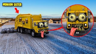 Drone Catches MINION.EXE GARBAGE TRUCK EATER IN REAL LIFE! (INFECTED MINIONS)