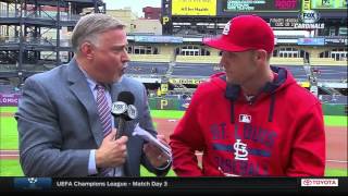 Peter Bourjos talks about frightening collision with Stephen Piscotty