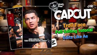 Troll Face Full Football Video Editing Tutorial ✨[ Like Ae ] | Mobile edits