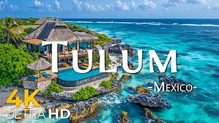 TULUM, MEXICO (4K UHD) - Amazing Beautiful Nature Scenery with Relaxing Music for Stress Relief