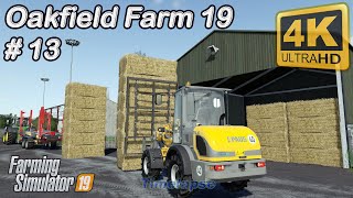 Oakfield Farm 19 | Sowing soybeans, collecting straw bales, feeding cows | FS19 TimeLapse #13 | 4K