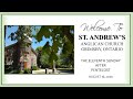 The 11th Sunday after Pentecost - August 16, 2020 ~ St. Andrew's Anglican Church, Grimsby, Ontario