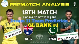 World Cup 2023 Australia vs Pakistan 18th Match PREDICTION, Playing 11