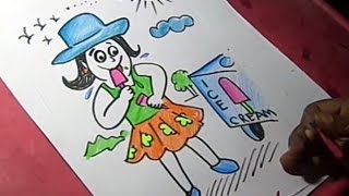 How To A Scenery Of Summer Season With Oil Pastels
