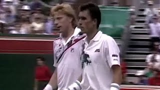 Ivan Lendl vs Boris Becker 1990 Queen's Final Highlights