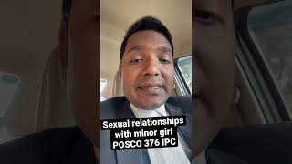 relationships with minor girl 376 ipc pocso act 3/4 #advocate #advocaterahulmishra #court