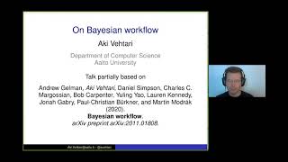 Aki Vehtari - On Bayesian Workflow