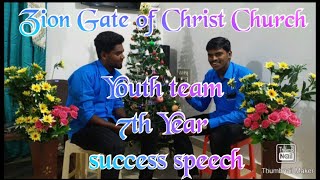 Youth team 7th year success speech.chruch  leaders useful speech ..#Heavenwarriors