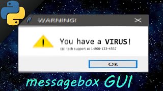 Learn Python tkinter GUI messageboxes easy 💭