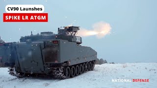 CV90 increases lethality by testing SPIKE LR anti-tank guided missile