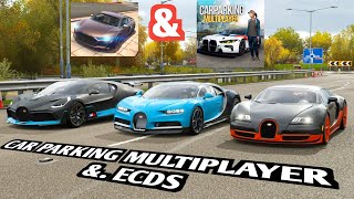 All Bugatti Chiron vs Bugatti Divo vs Bugatti Veyron Drag Race | CPM \u0026 ECDS