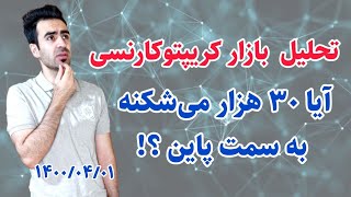 تحلیل روز بیتکوین:آیا روند بازار نزولی؟30هزهر را میبینیم؟