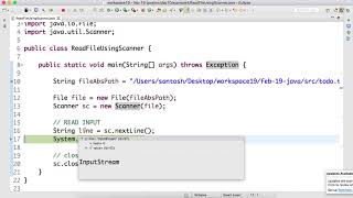 Day-10 Read a #File using #Scanner in #Java.