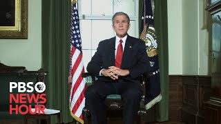 President George W. Bush’s full address announcing first U.S. strikes in Afghani