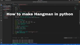 How to make Hangman in python using pygame