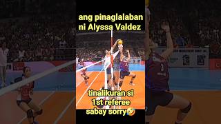 Alyssa Valdez vs 1st referee, Creamline vs Choco mucho, PVL manila classico 2024