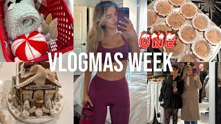 VLOGMAS WEEK ONE ❥ shopping, decorating, baking \u0026 seeing Wicked !