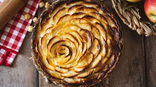 Crostata frangipane con mele e marmellata