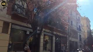 Calle Asturias | Paseos por Barcelona 4K | Distrito de Gràcia | España