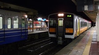 列車番号832D　普通列車（キハ110、キハE120）　羽越本線（村上駅）60P