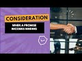 SQE1 Contract Law Revision - Consideration Explainer Video