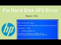 Please install an operating system on your hard disk Hard Disk 3F0