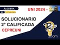 real solucionario 2da pc cepreuni 2024 1