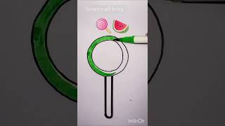 Satisfying 🍭🍉 creativity #drawing #art #trending #youtubeshorts