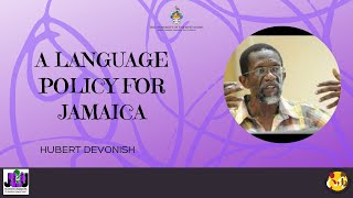 A Language Policy For Jamaica