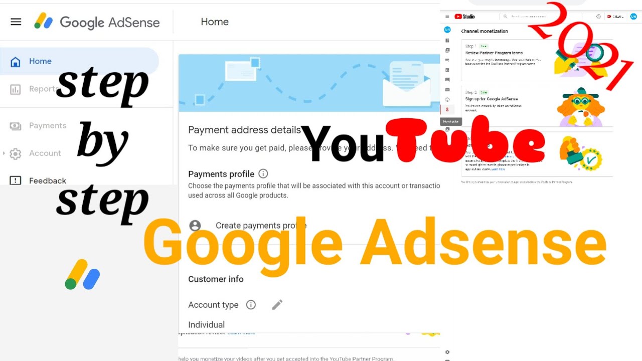 How To Create Google Adsense Account For Youtube Channel L Step By Step